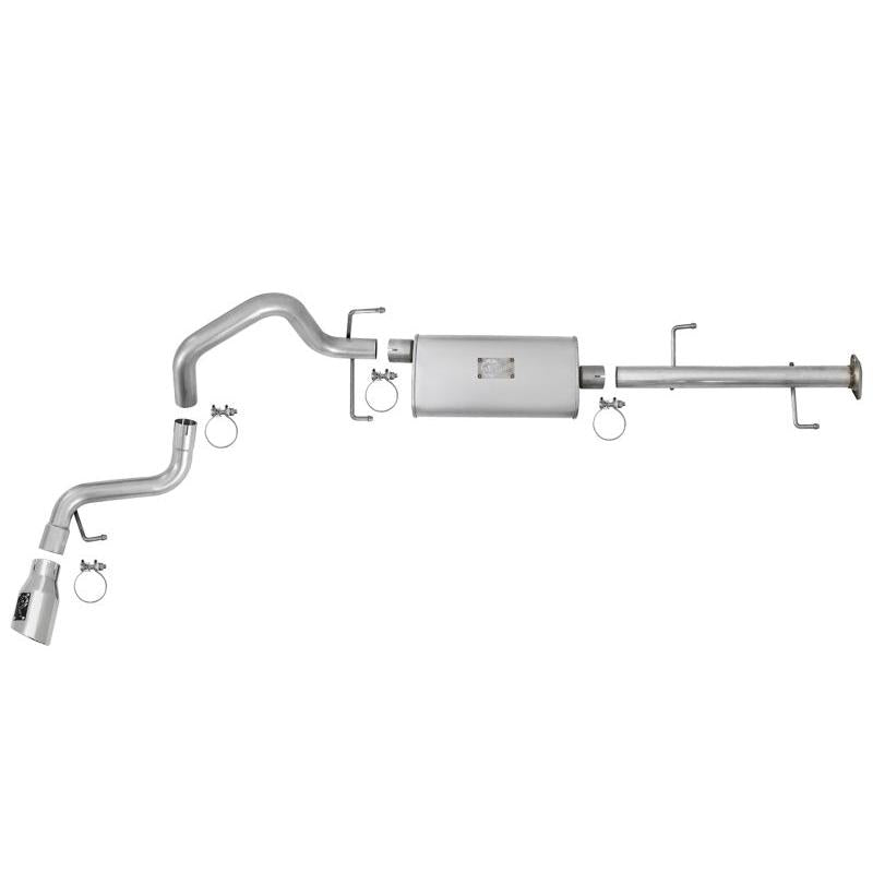 aFe Scorpion 2-1/2in Alum Steel Cat-Back Exhaust w/ Polished Tips 07-17 Toyota FJ Cruiser V6 4.0L-SR1 Performance