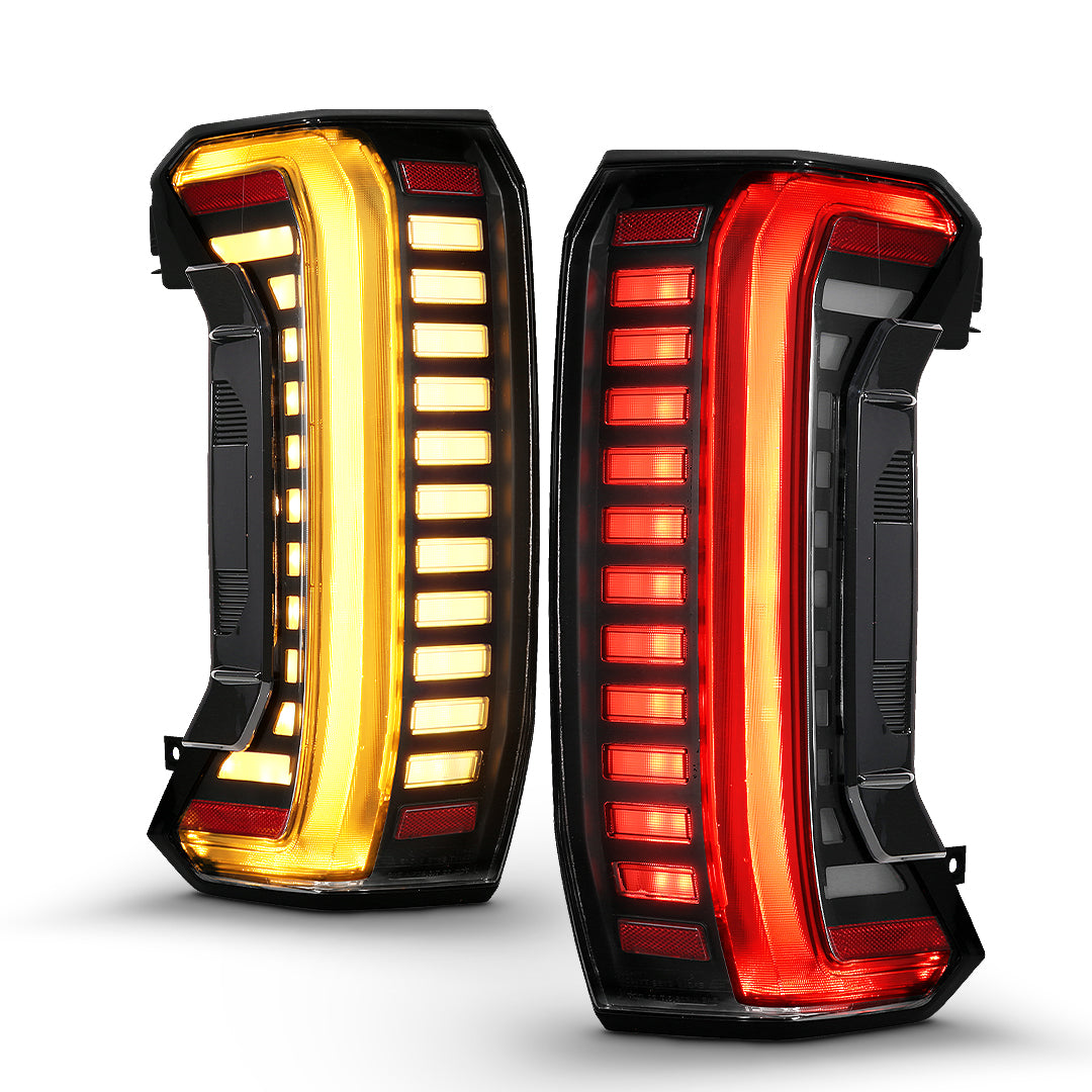 TOYOTA TUNDRA 22-26 FULL LED TAIL LIGHTS BLACK CLEAR LENS W/ SEQUENTIAL (FITS ALL MODELS)