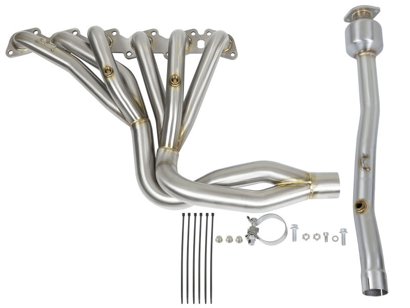 aFe Power Twisted Steel Long Tube Header & Connection Pipes (Street Series) 01-16 Nissan Patrol-SR1 Performance