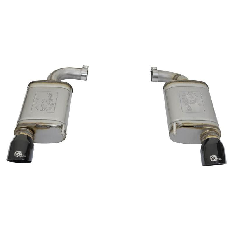 aFe MACHForce XP 2.5in 409 Stainless Axle Back Exhaust w/ Black Tips 15-17 Ford Mustang I4-2.3L (t)-SR1 Performance