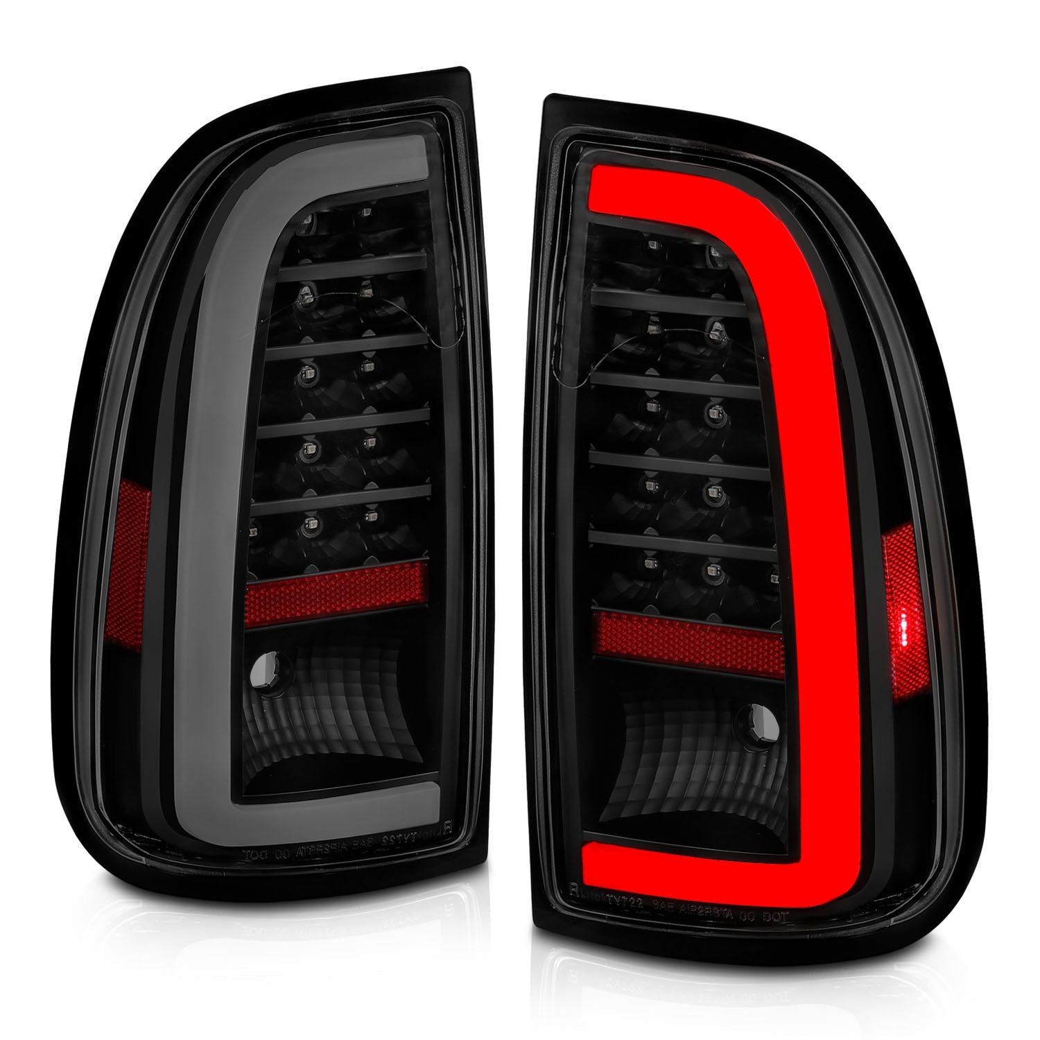 TOYOTA TUNDRA 00-06 LED LIGHT BAR TAIL LIGHTS BLACK SMOKE LENS(STD BED REGULAR CAB, ACCESS CAB)
