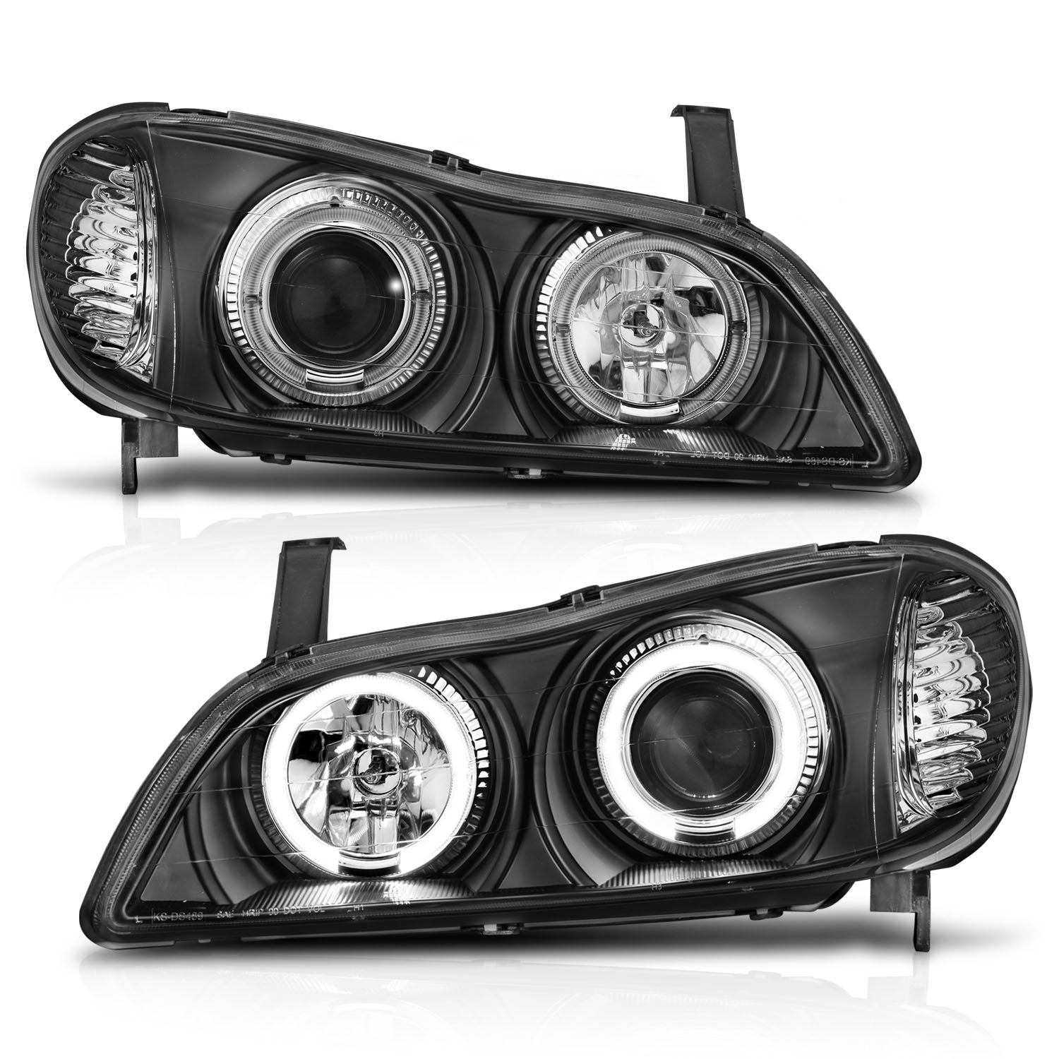 INFINITI I-30 00-01 / I-35 02-04 PROJECTOR HALO HEADLIGHTS BLACK