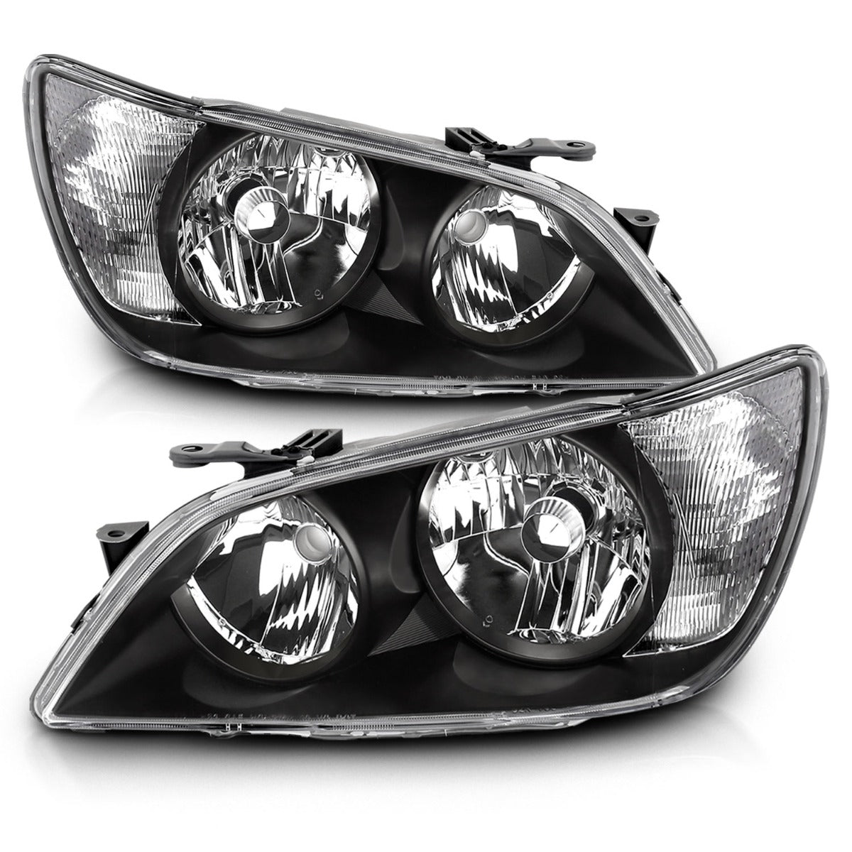LEXUS IS300 01-05 CRYSTAL HEADLIGHTS BLACK