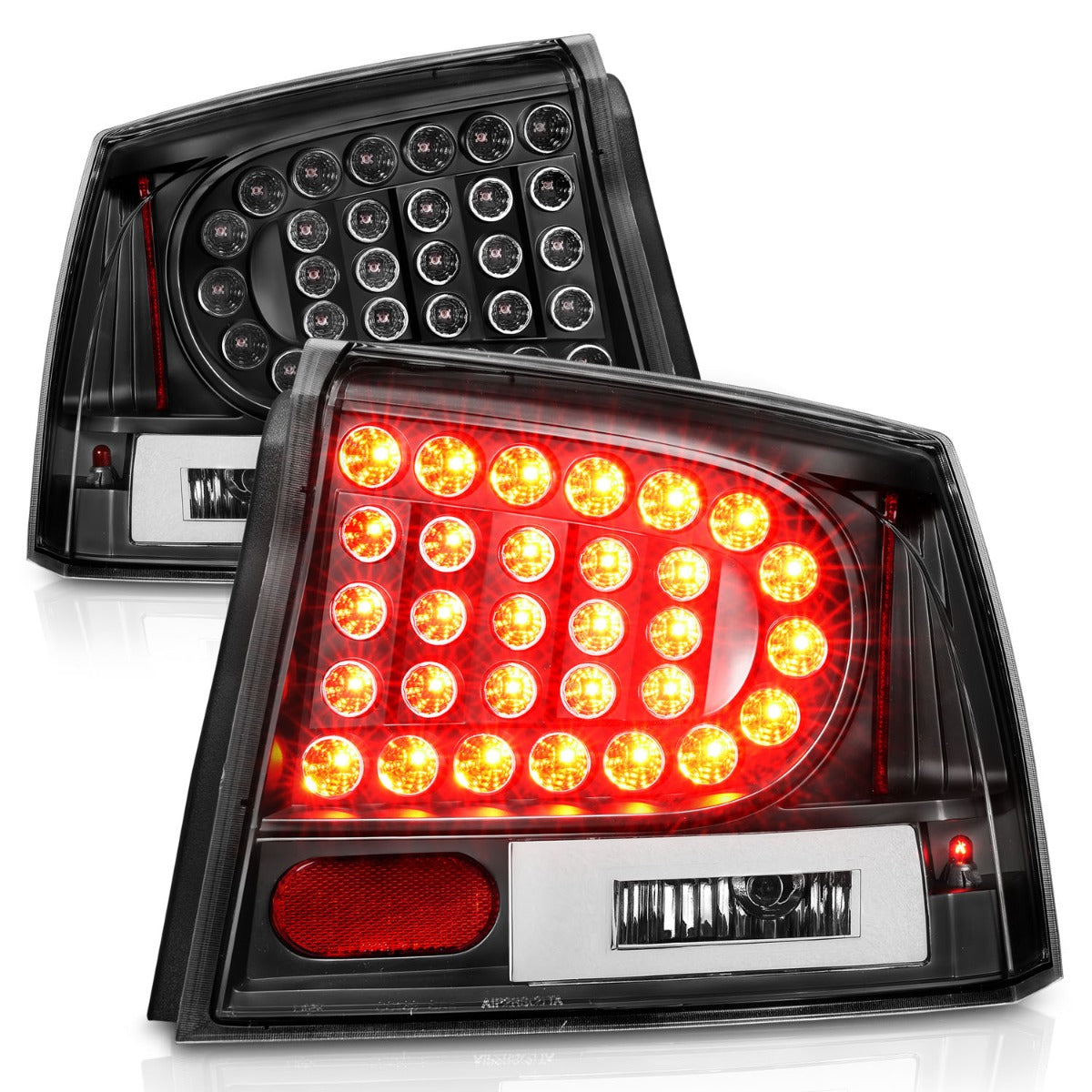 DODGE CHARGER 06-08 LED TAIL LIGHTS BLACK
