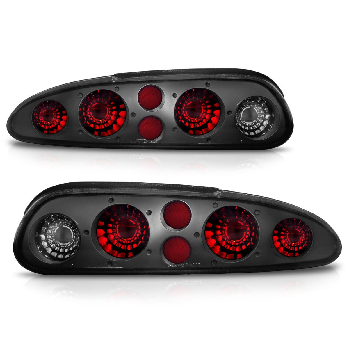 CHEVY CAMARO 93-02 TAIL LIGHTS BLACK DARK SMOKE LENS