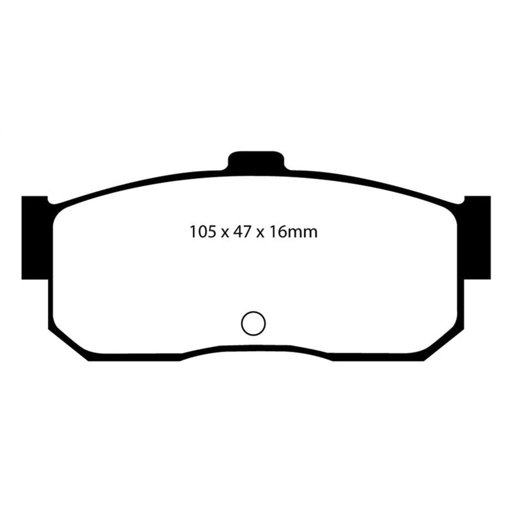 EBC Redstuff Ceramic Low Dust Rear Brake Pads for Nissan Maxima and Infiniti G20 – Part No. DP3889C