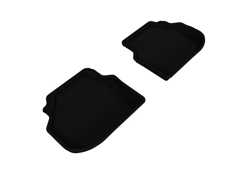 3D MAXpider 2011-2014 BMW 5 Series F10 Kagu 2nd Row Floormats - Black-SR1 Performance