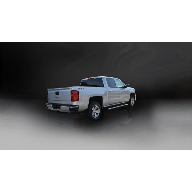 Corsa 14-19 GMC Sierra/Chevy Silv 1500 Reg. Cab/Long Bed 5.3L V8 Black Sport Single Side CB Exhaust