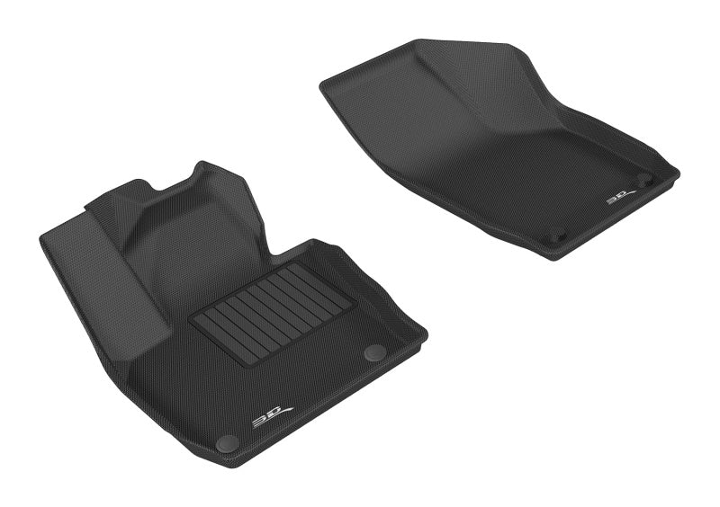 3D MAXpider 2015-2018 Audi Q3 Kagu 1st Row Floormat - Black-SR1 Performance