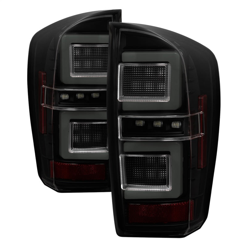 Spyder 16-17 Toyota Tacoma LED Tail Lights - Black Smoke (ALT-YD-TT16-LED-BSM)-SR1 Performance