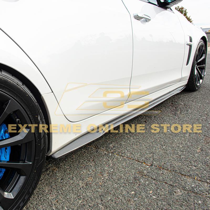 2016-Present Cadillac CTS-V Carbon Fiber Side Skirts Rocker Panels - Extreme Online Store