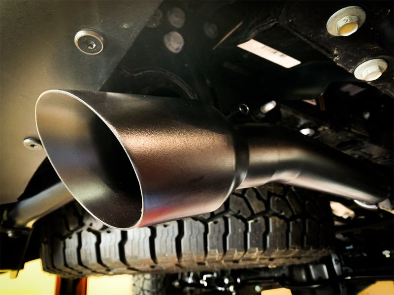 MBRP 2020 Jeep Gladiator 3.6L 2.5in Dual Rear Exit Cat Back Exhaust Black Coated-SR1 Performance