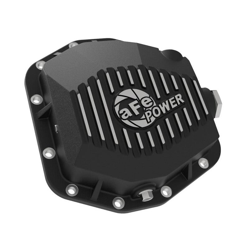 aFe POWER 2021 Ford Bronco w/ Dana M220 Diff Cover w/ Gear Oil Black Street Series w/ Machined Fins