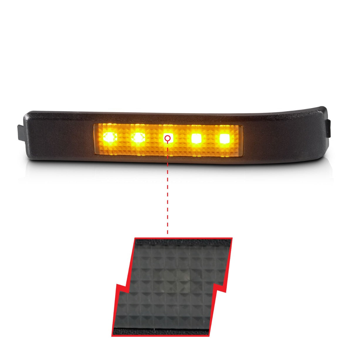 FORD F-150 09-14 LED AMBER MIRROR LIGHT SMOKE LENS (2PC)
