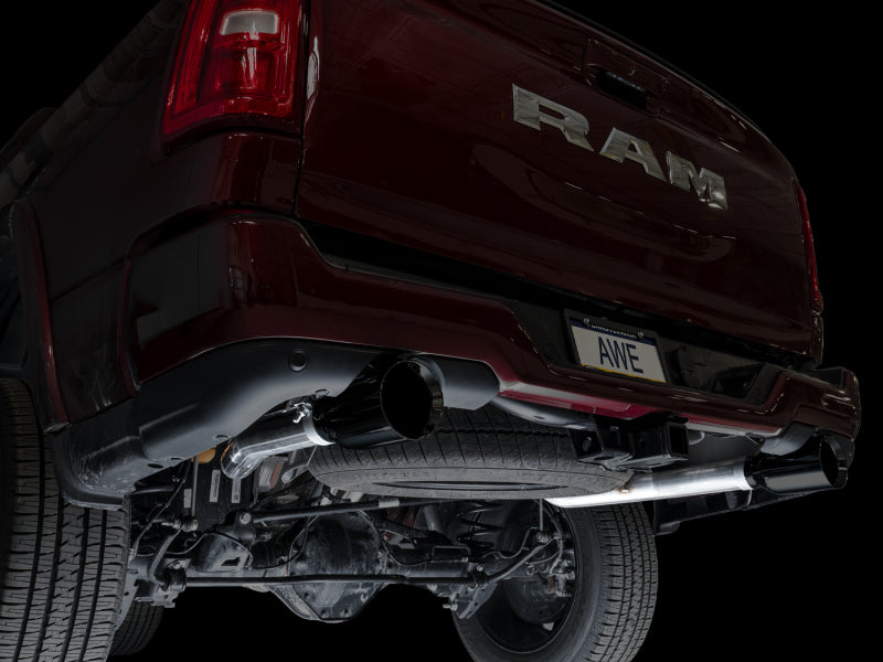 AWE Tuning 0FG Catback Touring Exhaust System for 2025+ RAM 1500 3.0TT with Diamond Black Tips