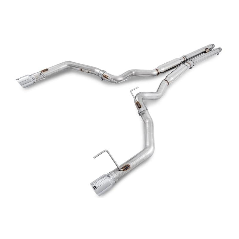 AWE Tuning S550 Mustang GT Cat-back Exhaust - Track Edition (Chrome Silver Tips)