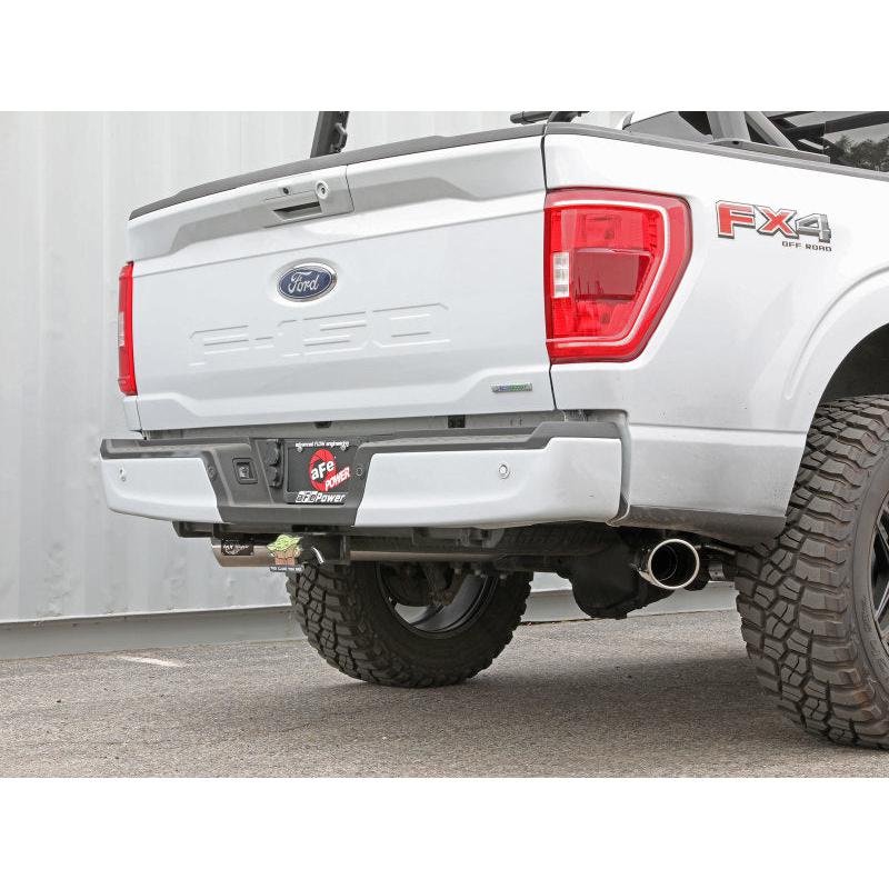 aFe Gemini XV 3in 304 SS Cat-Back Exhaust 2021 Ford F-150 V6 2.7L/3.5L (tt)/V8 5.0L w/ Polished Tips