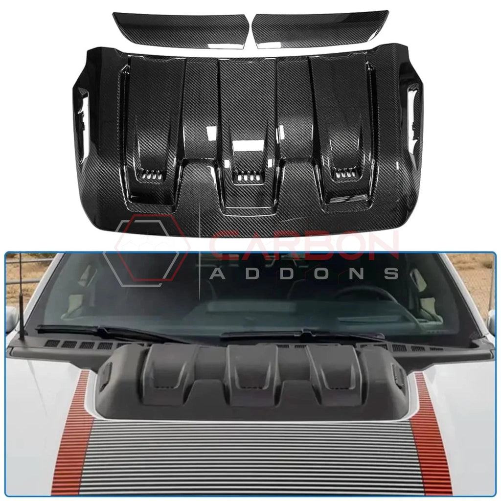 F-150 Raptor R Carbon Fiber Hood Vent Cover | 2023–2024 Raptor R V8 ...