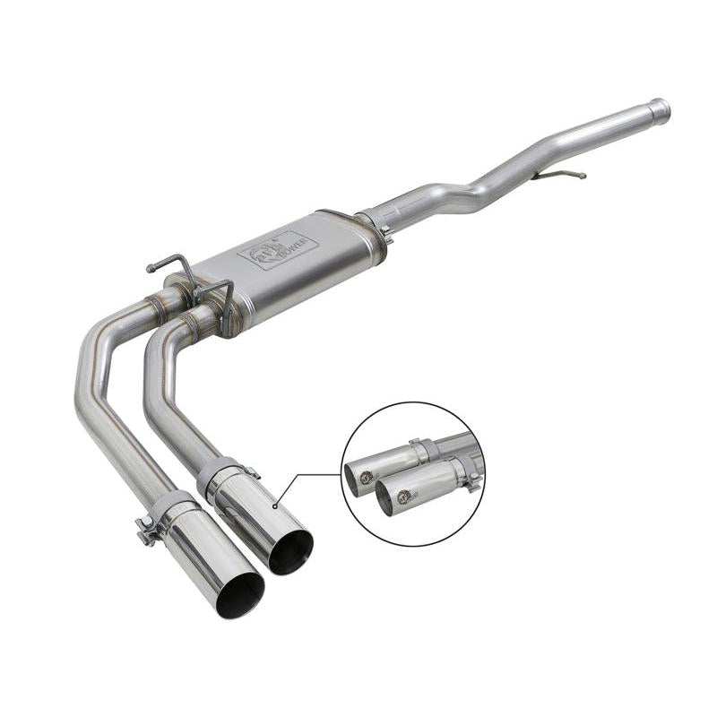 aFe Rebel Series 3in-2.5in 409 SS Cat-Back Exhaust 09-18 GM Silverado/Sierra 1500 V6-4.3L / V8-4.6L-SR1 Performance
