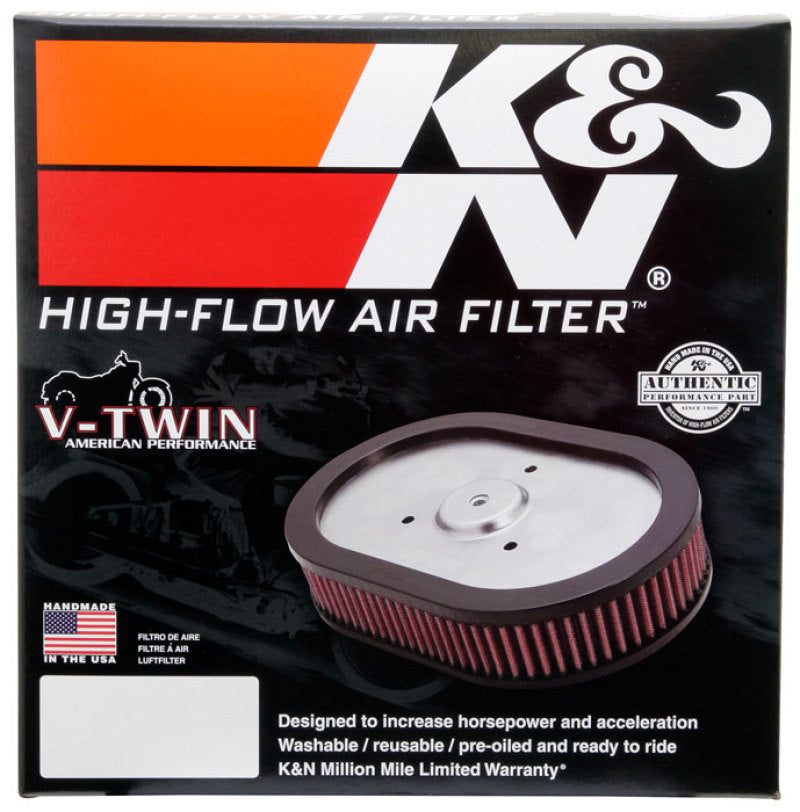 K&N 10-12 Harley Davidson FLHXSE/FLSTSE / 11-12 FLHTCUSE / 11 FLTRUSE Replacement Air Filter-SR1 Performance