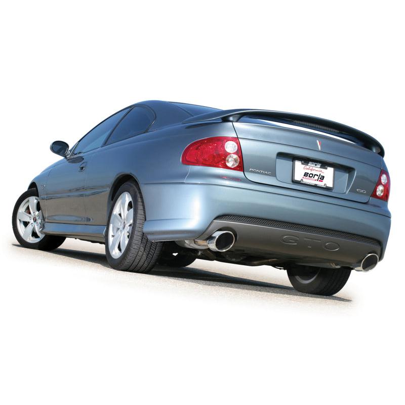 Borla 05-06 Pontiac GTO Coupe 2dr 6.0L 8cyl AT/MT 4spd/6spd RWD SS Catback Exhaust w/ inXin Pipe