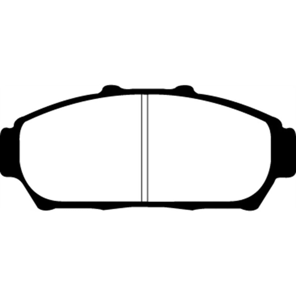 EBC Yellowstuff Front Brake Pads for 1998-2001 Acura Integra - High-Performance Street and Track Use