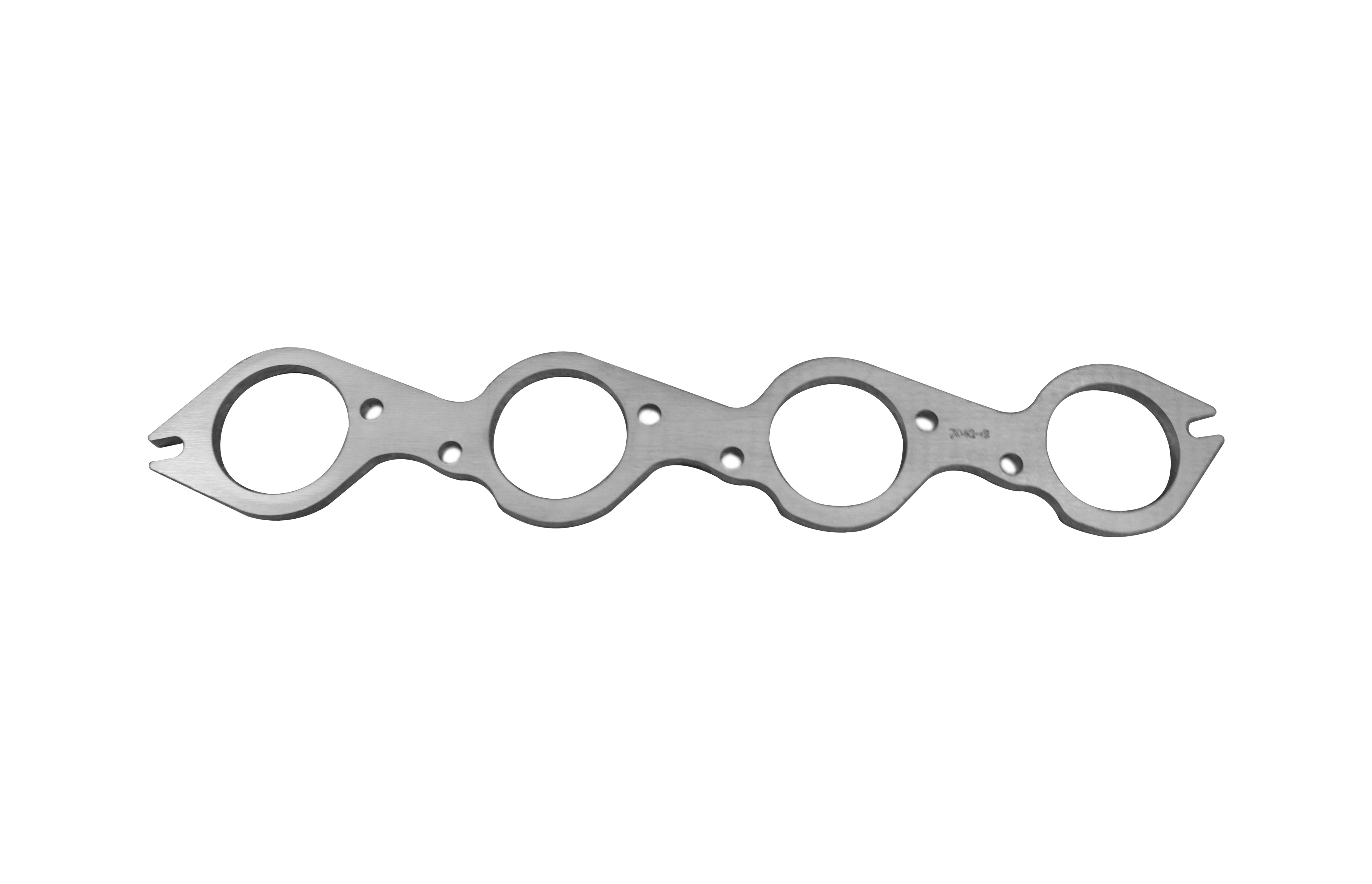 Stock Style BBC Header Flange - 3/8" Thick 304 Stainless -2-3/8" Primaries