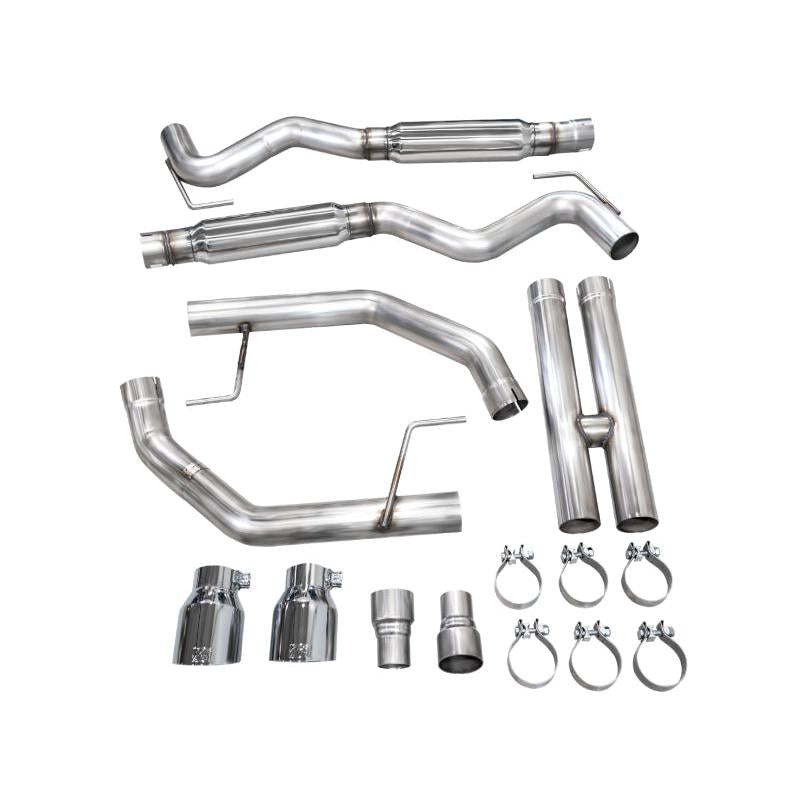 AWE 2024 Ford Mustang GT Fastback S650 RWD Track Edition Catback Exhaust w/ Dual Chrome Silver Tips