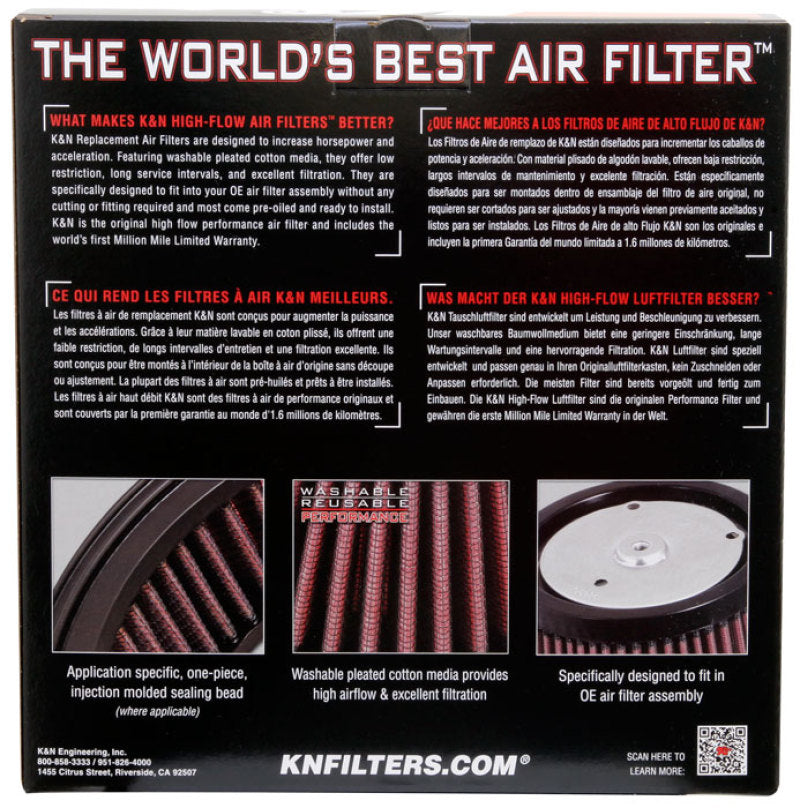 K&N Replacement Element for RK-3929 Custom Air Filter-SR1 Performance