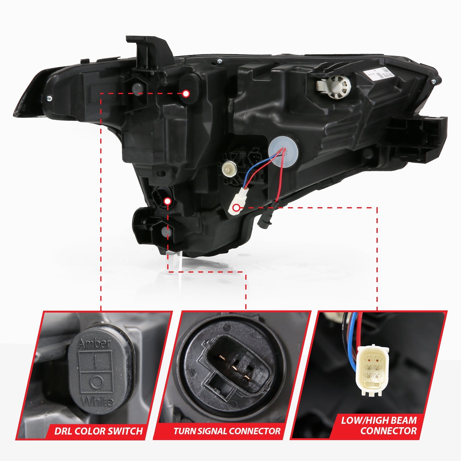 TOYOTA TUNDRA 22-26 / SEQUOIA 23-26 Z-SERIES FULL LED PROJECTOR HEADLIGHTS BLACK W/ DRL SWITCH & INITIATION (DOES NOT FIT MODELS WITH FACTORY LED PROJECTORS)