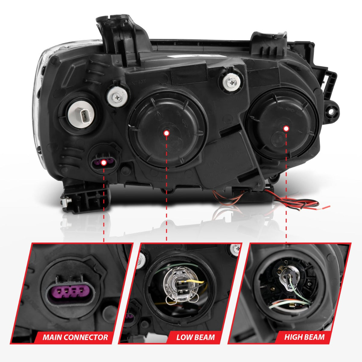 CHEVY SONIC 12-15 4DR/HATCHBACK PROJECTOR HALO HEADLIGHTS BLACK W/ RX HALO