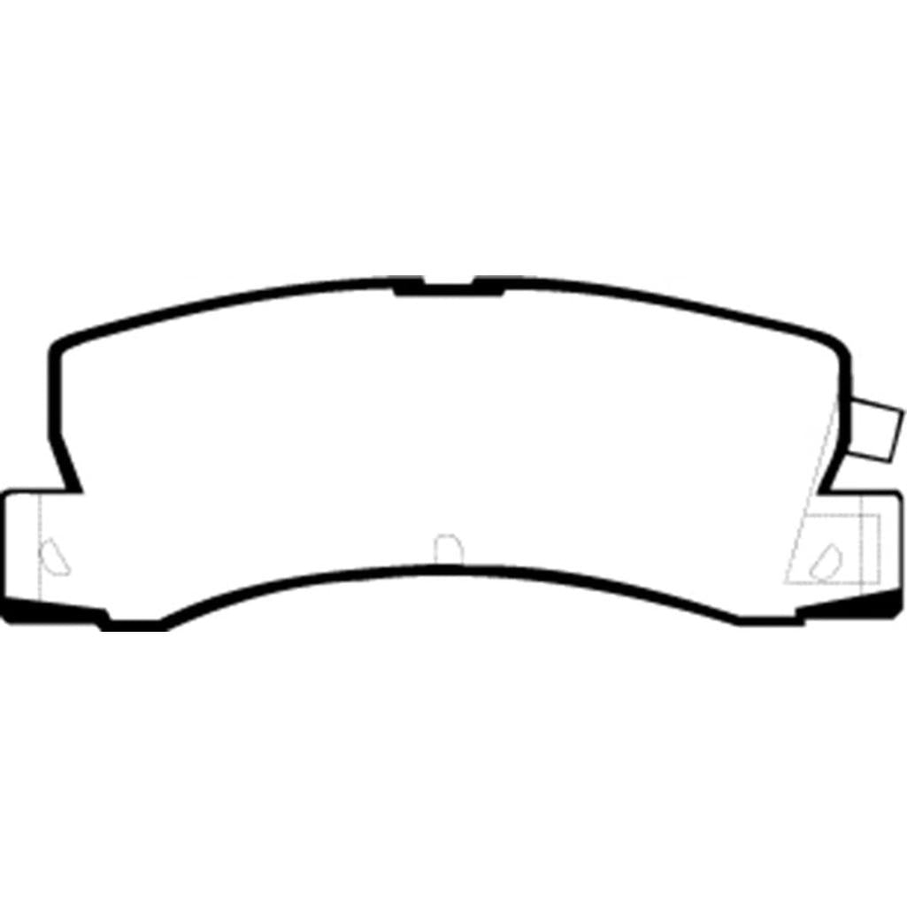 EBC Yellowstuff Rear Brake Pads for Lexus ES250 90-91 – High-Performance Street and Track Use