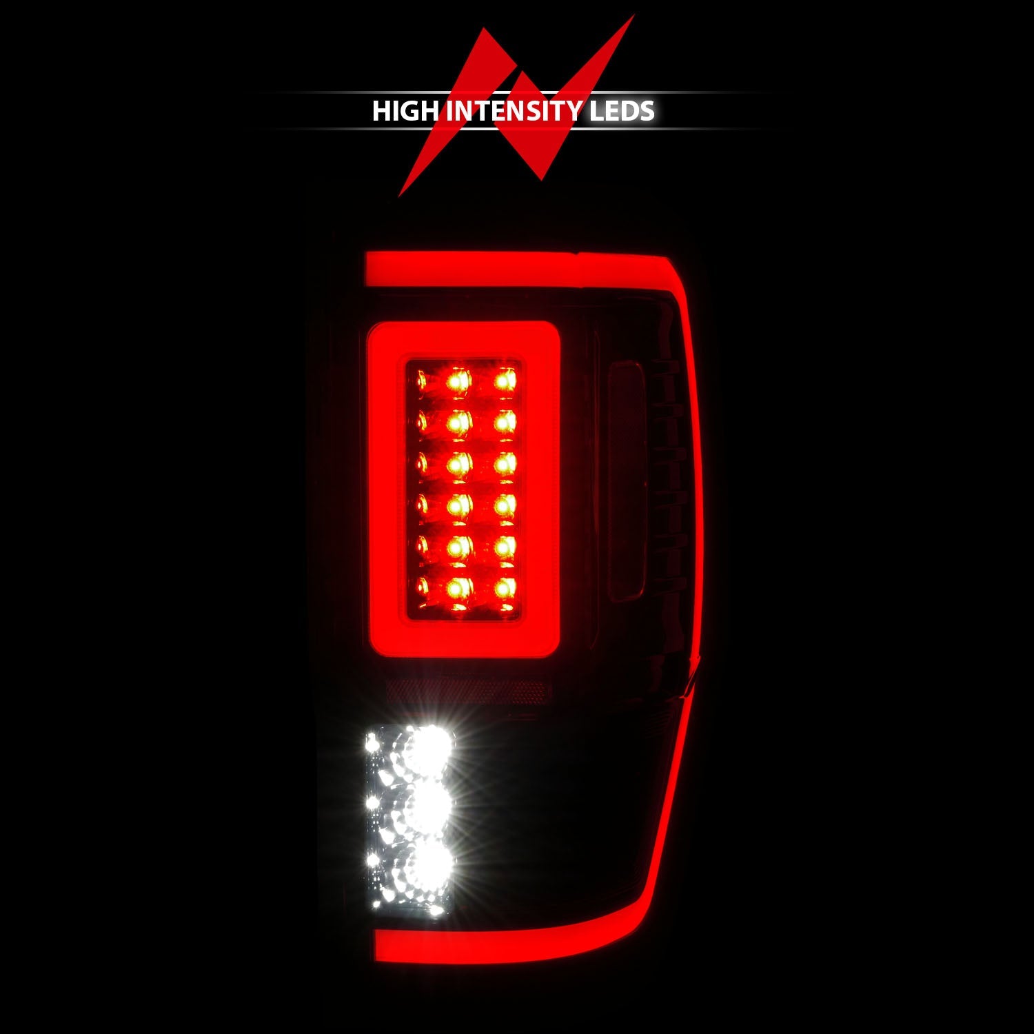 FORD RANGER 19-23 FULL LED TAIL LIGHTS BLACK SMOKE LENS W/ SEQUENTIAL SIGNAL (FOR ALL MODELS)