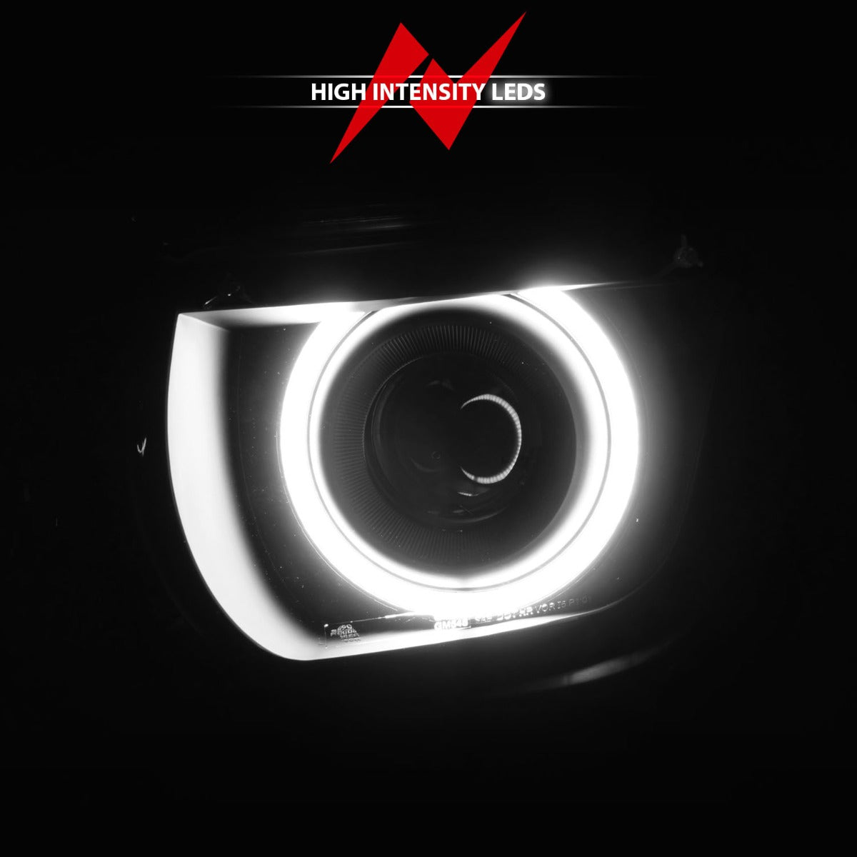 CHEVY CAMARO 10-13 PROJECTOR HALO HEADLIGHTS BLACK W/ RX HALO