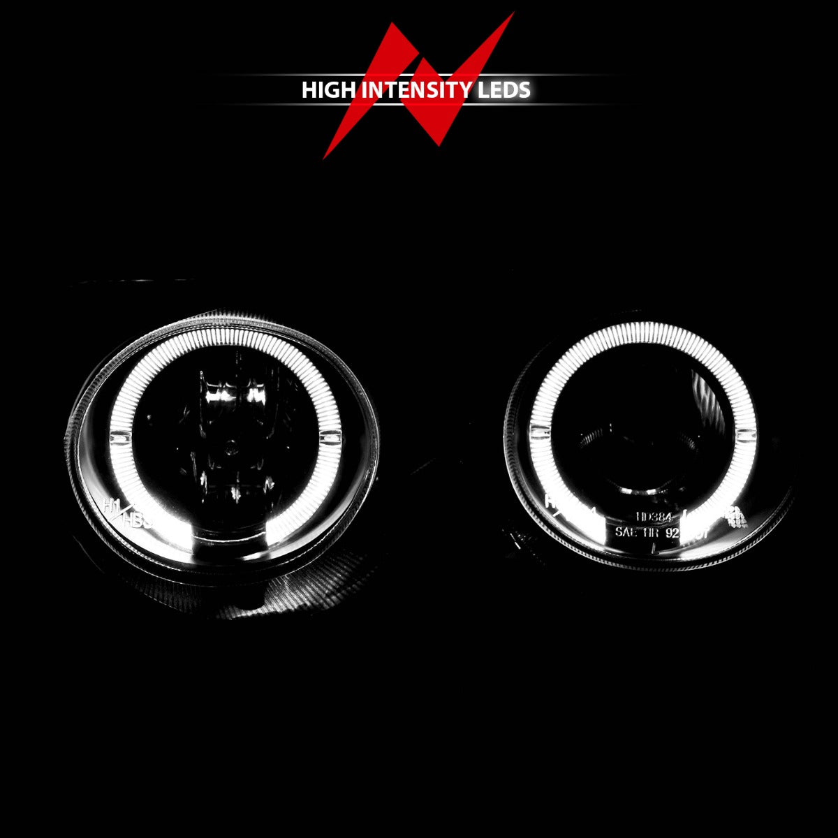 ACURA INTEGRA 94-97 PROJECTOR HALO HEADLIGHTS BLACK