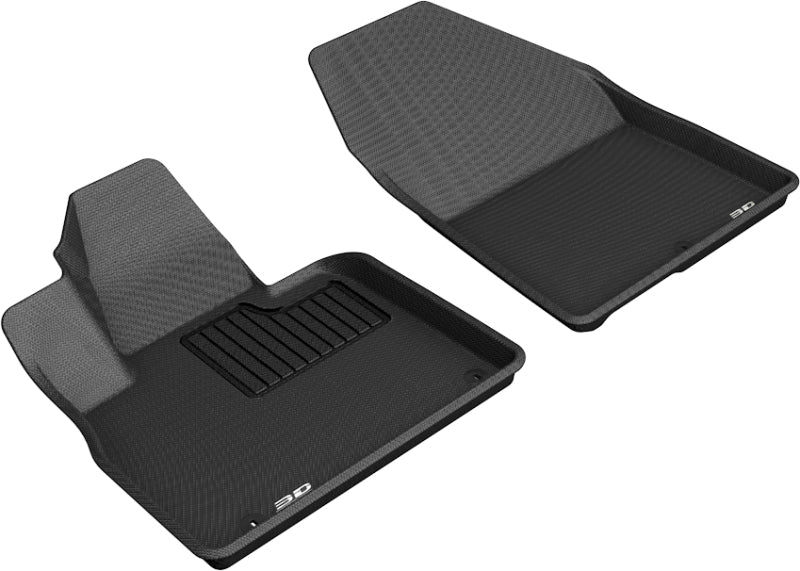 3D MAXpider 2019-2020 Hyundai Santa Fe Kagu 1st Row Floormat - Black-SR1 Performance