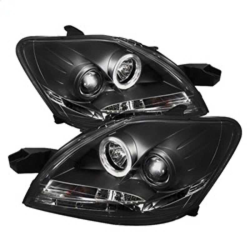 Spyder Toyota Yaris 07-11 4Dr Projector Headlights LED Halo DRL Blk PRO-YD-TYA074D-DRL-BK-SR1 Performance