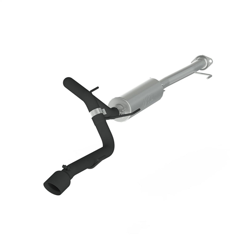 MBRP 10-18 Toyota 4 Runner BLK 4in O.D Tip Single Rear Exit 2.5in Cat Back Exhaust-SR1 Performance