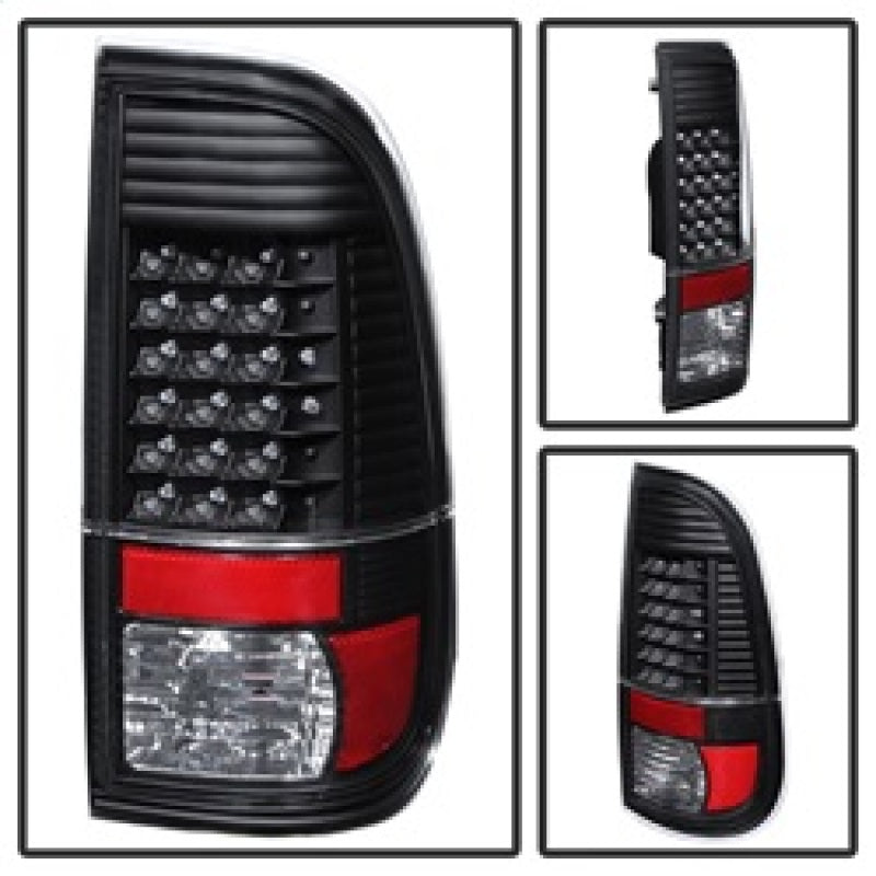 Xtune Ford Super Duty 08-15 LED Tail Lights Black ALT-JH-FS08-LED-BK-SR1 Performance