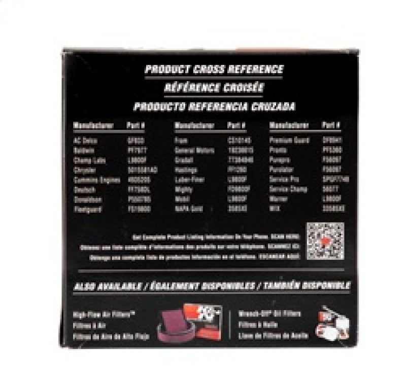 K&N 03-09 Dodge Ram 5.9L L6 Diesel 3.375in OD x 3.969in L Fuel FIlter-SR1 Performance
