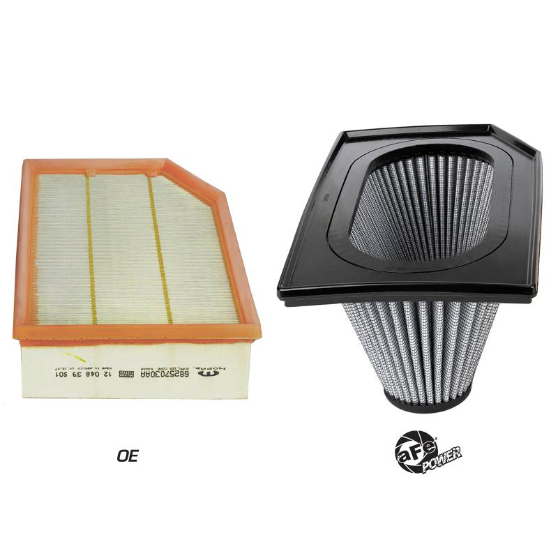 aFe Magnum FLOW PRO DRY S Inverted Air Filter 18-19 Jeep Wrangler (JL) I4-2.0L(t)-SR1 Performance