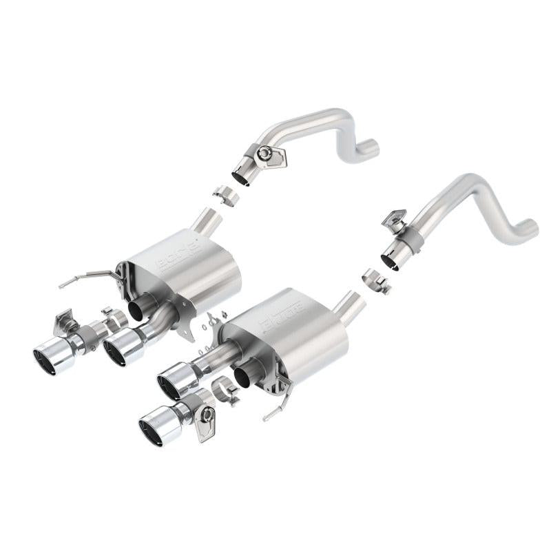 Borla 14-15 Chevy Corvette C7 6.2L RWD w/AFM &NPP S-Type Dual Round Rolled Center Rear Exit Exhaust