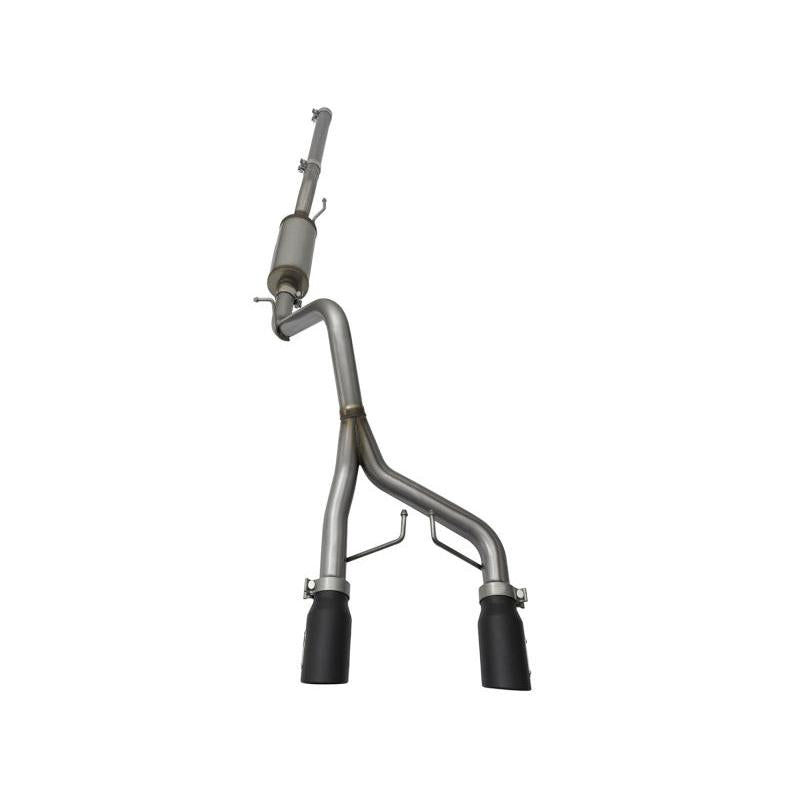 aFe Rebel Series CB 2.5in Dual Center Exit SS Exhaust w/ Black Tips 07-15 Jeep Wrangler 3.6L/3.8L V6-SR1 Performance