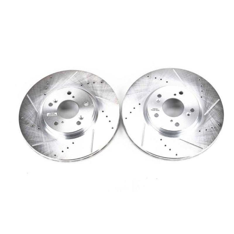 Power Stop 04-08 Acura TL Front Evolution Drilled & Slotted Rotors - Pair-SR1 Performance