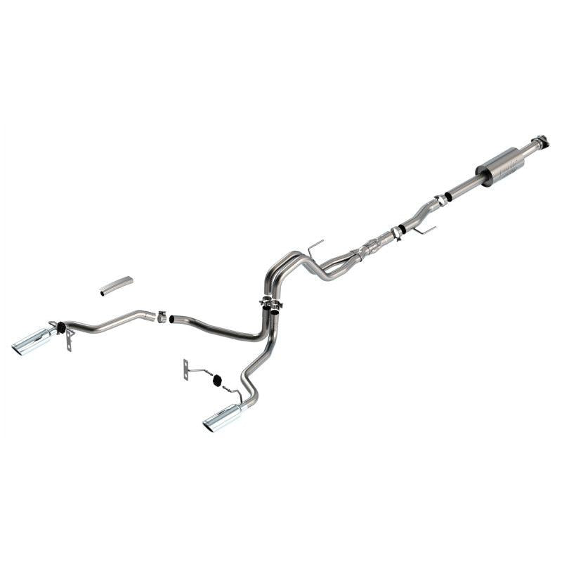 Borla F-150 2021 5.0L 4dr CC SB EC STB Lariat/KR/Platinum/LTD 3/2.25 SRE Cat-Back ATAK CHR Tips