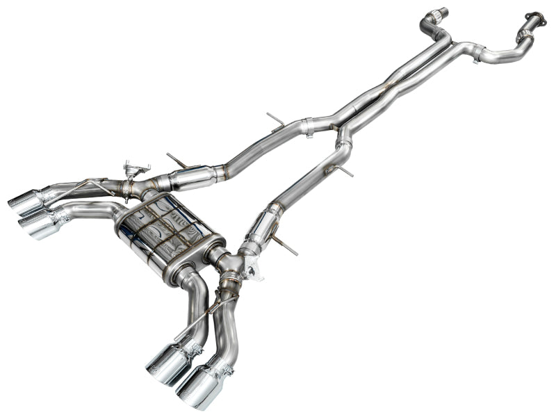 AWE Tuning 2021+ Cadillac CT4-V Blackwing SwitchPath Exhaust with Chrome Silver Tips