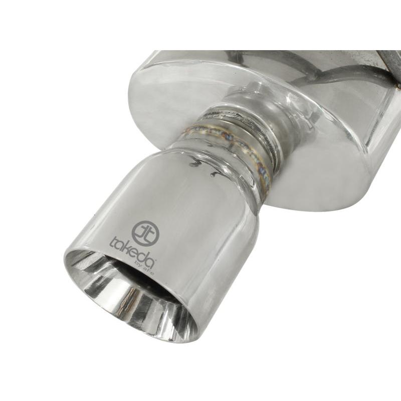 aFe Takeda Exhaust 2.5in Dia 304SS Axle-Back w/Polished Tip 06-11 Honda Civic EX Sedan L4 1.8L-SR1 Performance