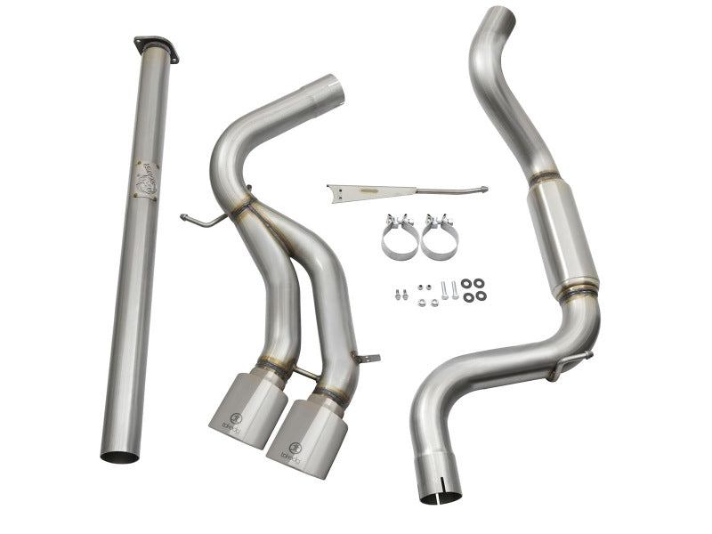 aFe POWER Takeda 3in 304 SS Cat-Back Exhaust w/ Polished Tips 13-17 Ford Focus ST L4-2.0L (t)-SR1 Performance