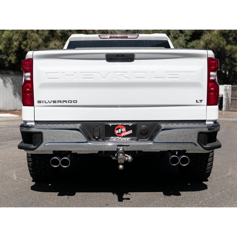 aFe Vulcan Series 3in-2-1/2in 304 SS Cat-Back 2019 GM Silverado / Sierra 1500 V8-5.3L w/ Black Tips-SR1 Performance