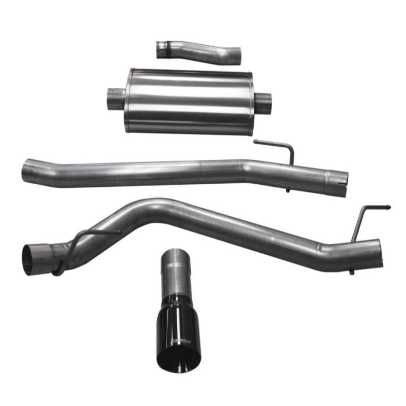 Corsa 20-24 Jeep Gladiator JT 3.6L Single Side Exit Cat-Back Exhaust System w/ Single 4in Black Tip-SR1 Performance